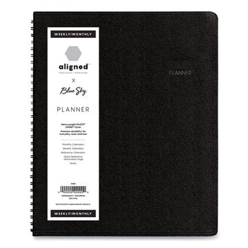 Blue Sky® Aligned Weekly-monthly Notes Planner, 8.75 X 7, Black Cover, 12-month (jan To Dec): 2022 freeshipping - TVN Wholesale